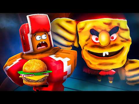 Видео: 🍔 Приготовь ПРОКЛЯТЫЙ БУРГЕР и СБЕГИ от Злого ГУБКИ БОБА в Роблокс! Roblox