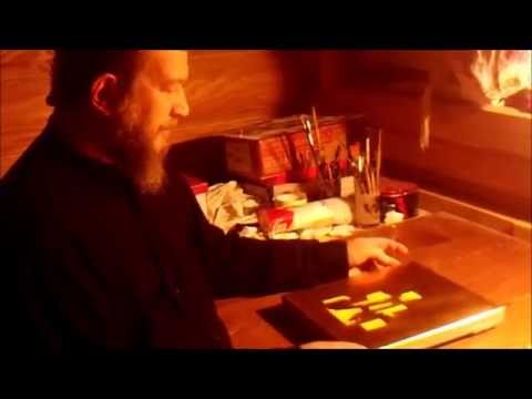 Видео: Золочение сусальным золотом на мордан