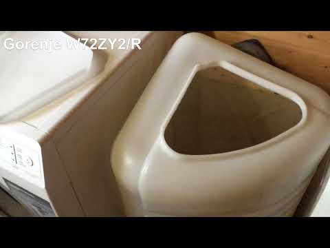 Видео: Стиральная машина с баком для воды Gorenje W72ZY2/R, используемая без подключения к водопроводу