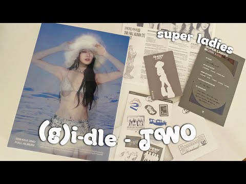 Видео: Распаковка альбома супер леди (G)I-DLE - TWO 🧊 kpop album unboxing