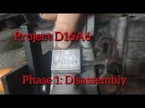 Видео: Разборка нижней части Honda D16A6 #d16a6 #hondaengine #hondasi