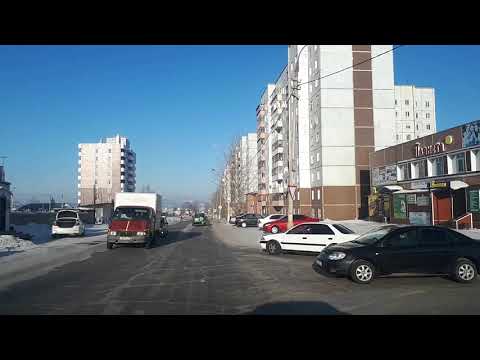 Видео: Братск. Гидростроитель центральные улицы.02.02.2020