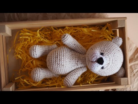 Видео: Мк медвежонок крючком/ЧАСТЬ 1 голова