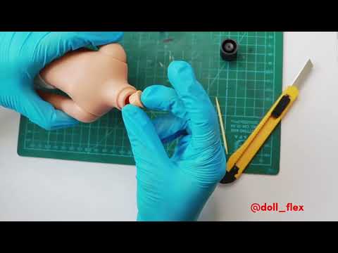 Видео: Шарнир шейный для Паола Рейна (Paola Reina). Установка. Neck joint for Paola Reina. How to install.