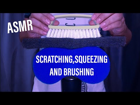 Видео: 🔵🔴🔵 ASMR Быстро и медленно | Расчесывание и почесывание головы | Сухие губки и щетка