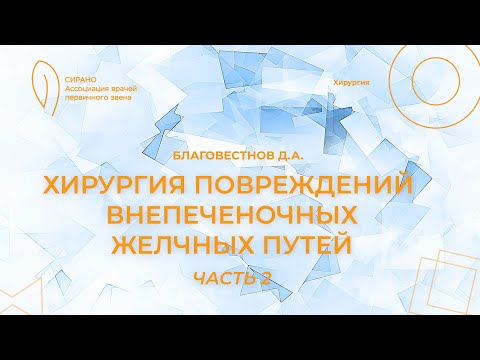 Видео: 19:30 10.09.2023 Хирургия повреждений внепеченочных желчных путей. Часть 2