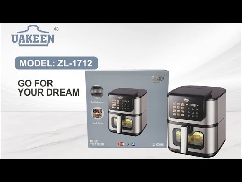 Видео: 🔥 АЭРОГРИЛЬ UAKEEN ZL‑1712 | 3000 Вт | 10 Л | С Wi‑Fi управлением