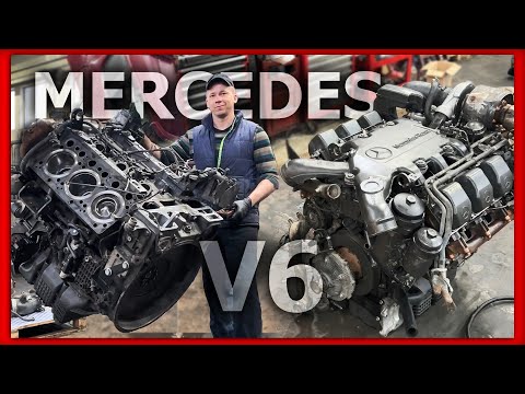 Видео: НЕВЕРОЯТНАЯ СБОРКА И ЗАПУСК ДВИГАТЕЛЯ. MERCEDES OM501 V6 12L 435 HP