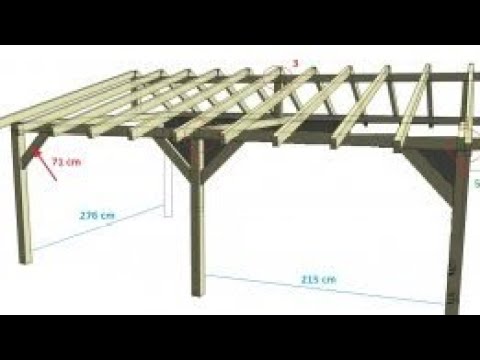 Видео: Навес от дърво направи си сам/ стъпка по стъпка