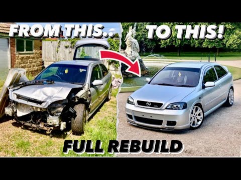 Видео: Восстановление разбитого Opel Astra Gsi Turbo за 13 минут!