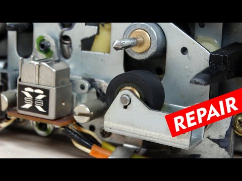 Видео: Victor (JVC) DD-9 Repair Pinch roller replacement | Замена прижимного ролика