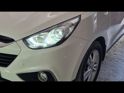 Видео: Hyundai IX35 улучшение света фар.Установка Bi-Led линз. #automobile #ремонт #автосервис #топ