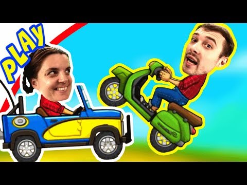 Видео: ПРоХоДиМеЦ и БолтушкА ездят на Машинках по крутым Склонам! #356 - Игра Hill Climb 2
