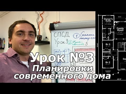Видео: СПСД: Урок 3 (Часть 2). Планировки современного дома.