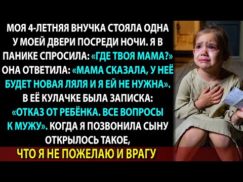Видео: «Забери ребёнка, она мне мешает». Записка от невестки сломала всё, во что я верила 62 года