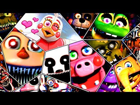 Видео: FNAF 7 ВСЕ СКРИМЕРЫ из FNAF Ultimate Custom Night ALL JUMPSCARES !!! ФНАФ 7 ВСЕ 58 СКРИМЕРОВ