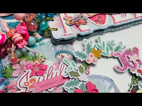 Видео: Мини-альбом KSCRAFT Noel Зимние сапоги и рождественский венок