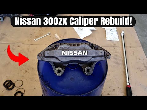 Видео: Ремонт четырёхпоршневого суппорта! Полная переборка тормозного суппорта Nissan 300zx!