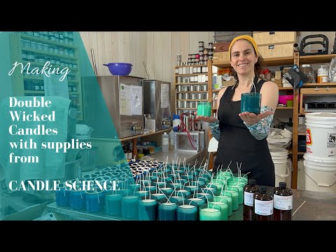 Видео: Изготовление свечей из кокосового соевого воска 454 и материалов от Candle Science!