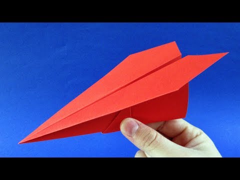 Видео: Как сделать самолет из бумаги который летает. Оригами самолет