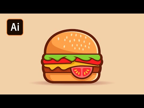 Видео: Рисуем бургер в Adobe Illustrator