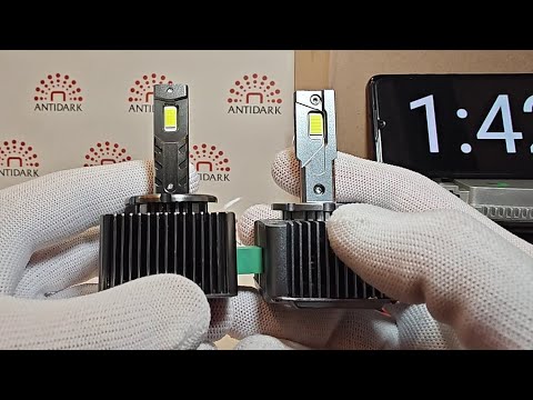 Видео: Новые, мощные LED лампы D1s, D3s на замену штатного ксенона