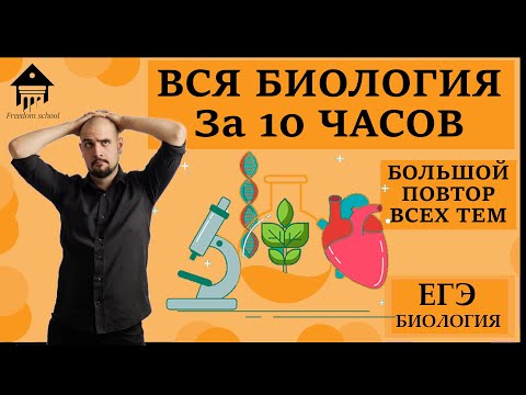 Видео: ВСЯ БИОЛОГИЯ ЗА 10 ЧАСОВ. ПОВТОРЕНИЕ ВСЕХ ТЕМ |ЕГЭ БИОЛОГИЯ|Freedom|