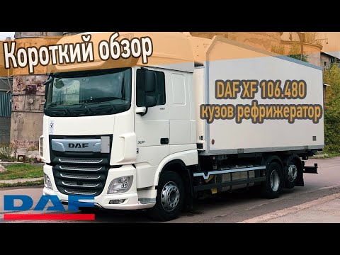 Видео: Обзор грузовика DAF XF 106 из Германии. Рефрижератор 15 тонн.
