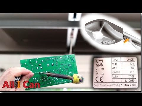 Видео: Ремонт привода для секционных ворот CAME V900E блок управления ZA56