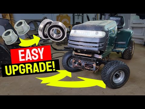 Видео: Модернизация подшипника колеса газонокосилки Craftsman