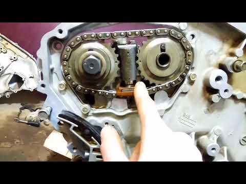 Видео: Установка распредвалов и цепи ГРМ ниссан максима А32