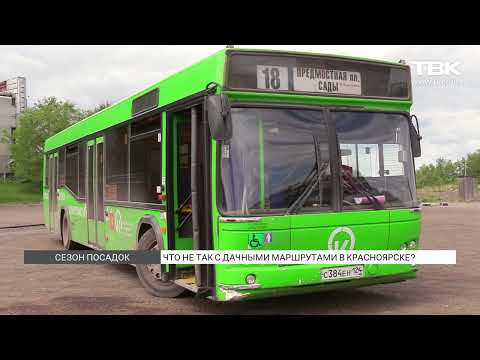 Видео: Красноярцы жалуются на проблемы с дачными маршрутами