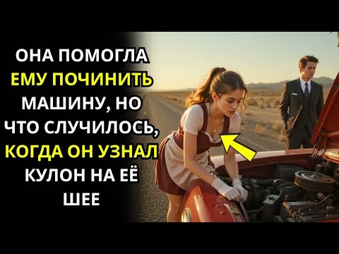 Видео: Скромная официантка помогает миллионеру починить его машину... пока он не видит кулон на ее шее...