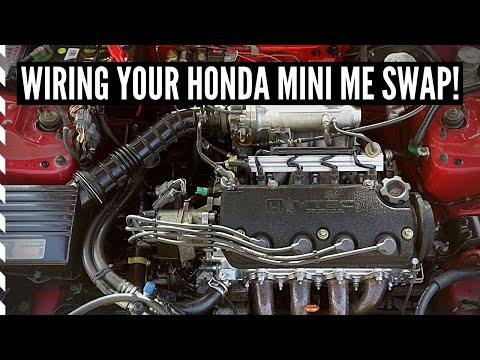 Видео: Как подключить VTEC для Honda Mini Me Swap с использованием ЭБУ P28