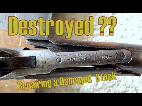 Видео: Ремонт сломанного ложа ружья Винчестер 1892 года
