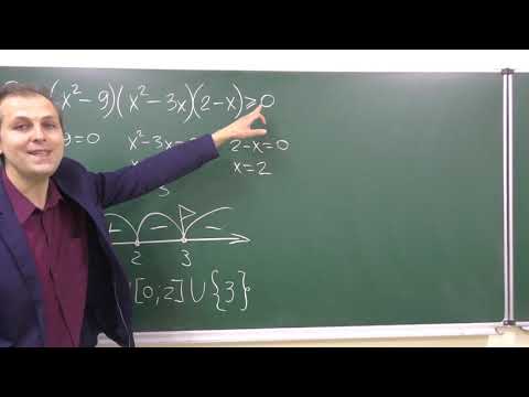 Видео: Алгебра 9. Урок 8 - Неравенства. Метод интервалов - важные нюансы