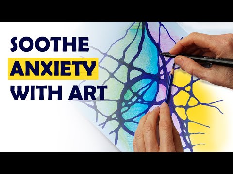 Видео: Избавьтесь от тревожности с помощью нейрографического искусства: пошаговое руководство