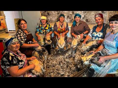 Видео: ТАТАРСТАН! Как татары готовятся к зиме? КАЗ ОМЭСЕ! Режем гусей, готовим ПЛОВ! Блины, запеченный ГУСЬ