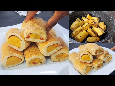 Видео: НЕОТРАЗИМЫЕ 🔥Рулетики из спелых плантейнов😍Идея для перекуса в ланч-боксе для детей и взрослых