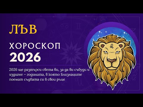 Видео: Хороскоп 2026: Лъв ♌