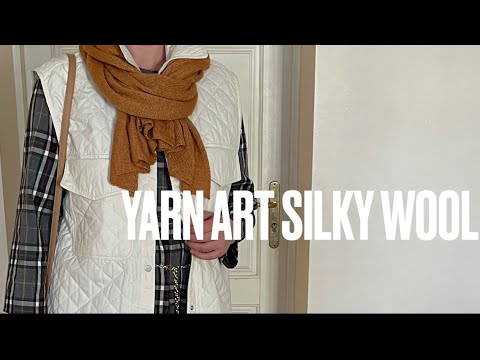 Видео: Yarn Art Silky Wool. Во что превратился шарф после стирки. Обзор пряжи