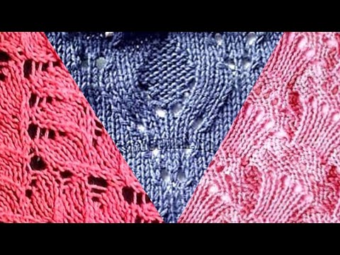 Видео: 12 схем вязания  найлучших узоров спицами. 12 knitting patterns for the best knitting patterns.