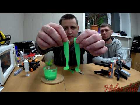 Видео: Литьё силиконовых приманок. Греем силикон, создаём цвет, отливаем в формы. часть2