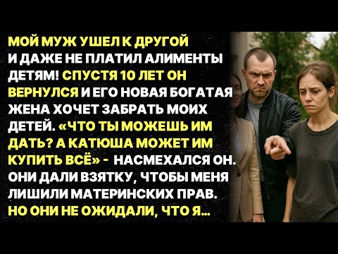 Видео: Мой муж и его новая богатая жена ХОТЯТ ЗАБРАТЬ МОИХ ДЕТЕЙ!