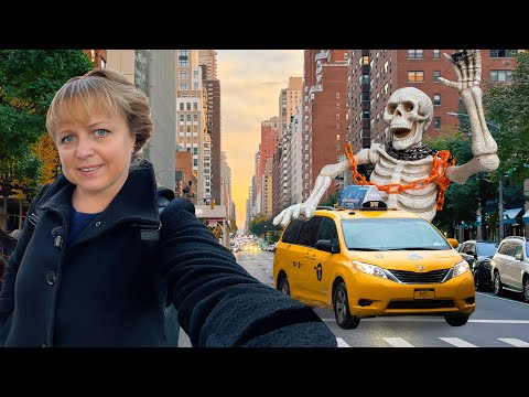 Видео: Хэллоуин в Upper East Side, марафон в Central Park и море жёлтых такси в Нью-Йорке