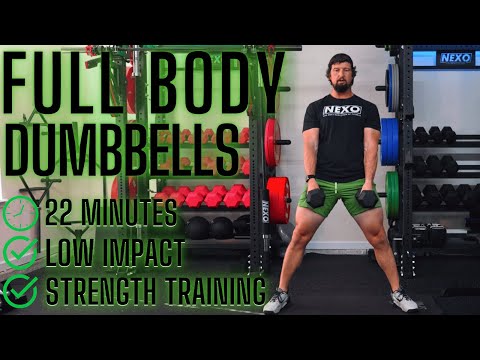 Видео: Тренировка с гантелями на все тело без повторений