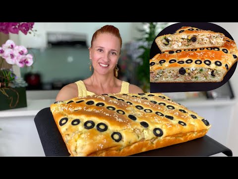 Видео: Быстрый РЫБНЫЙ ПИРОГ из консервов заливное тесто на кефире Вкусно Сытно Люда Изи Кук tuna pie recipe