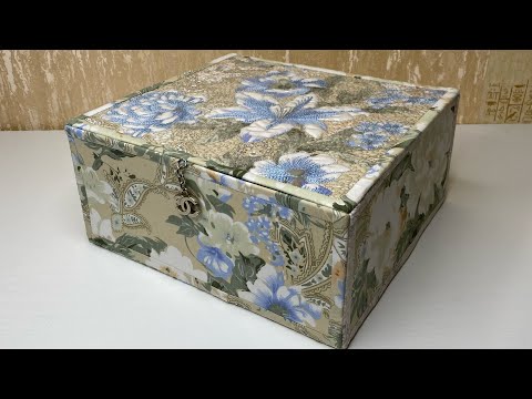 Видео: Делаем (шьём) Шкатулку (Короб) не используя картон и клей