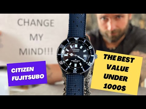 Видео: Citizen Fujitsubo - Promaster Challenge dive Titanium - лучший дайверский костюм по соотношению ц...