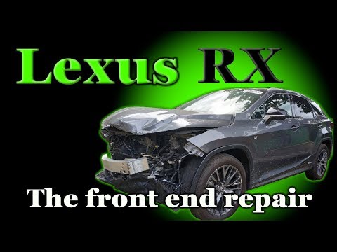 Видео: Lexus RX. Body repair. Ремонт переда.